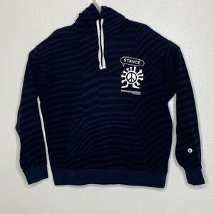 STANCE Black Pullover Hoodie Size L